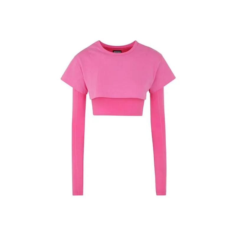 Jacquemus Crop Tops Women's Pink-0