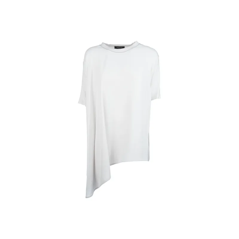 Fabiana Filippi Asymmetric hem T shirt-0