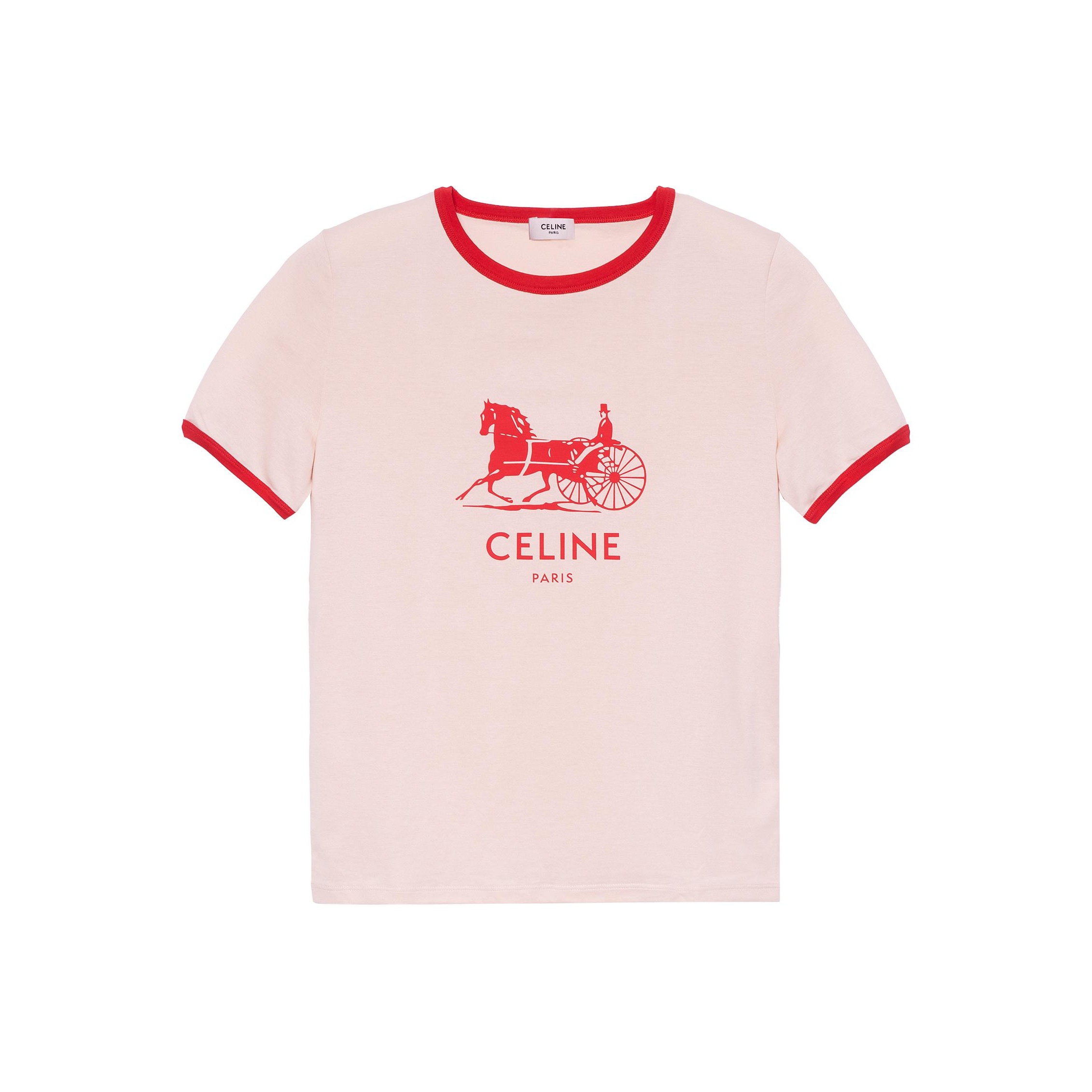 CELINE T-Shirts Women's Ivory - POIZON