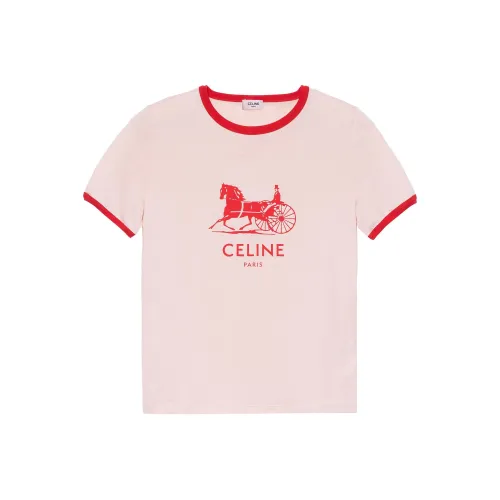 CELINE T Shirts Women's Ivory