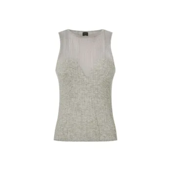 PINKO Ribbed Sleeveless Top