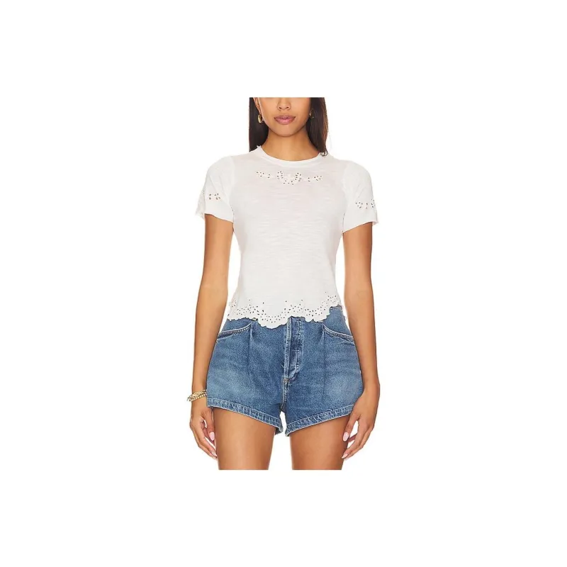 FREE PEOPLE T-Shirts Women's White-0