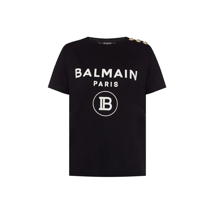 BALMAIN T-Shirts Women's Black-0