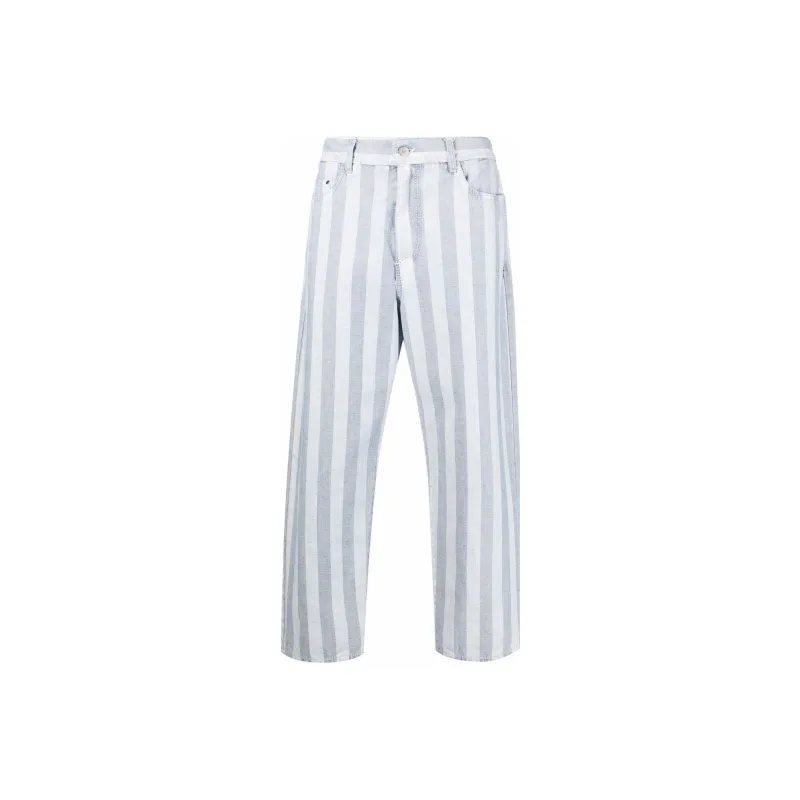 Sunnei Belli Fuori Striped Wide leg Jeans-0