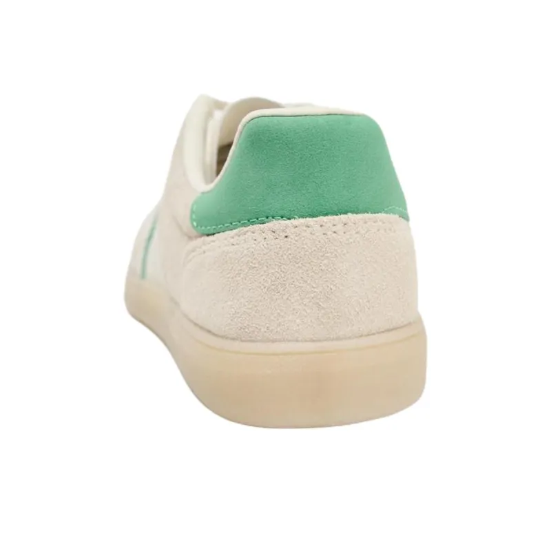 ZARA Low Top Skateboard Shoes Women's Light Beige Yellow-4