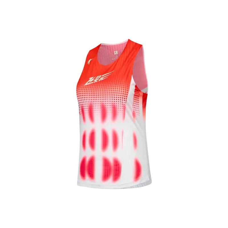 QIAODAN Feiying Tank Top Women's Radiant Fire Red Print-0