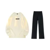Light Apricot (Long-Sleeved)+Black Jeans