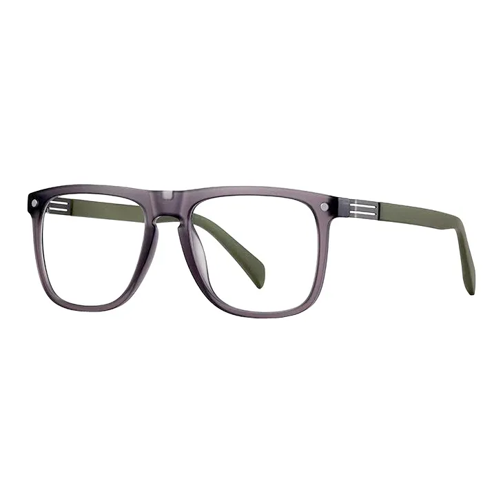JUICE BABY TR/Memory Plastic Metal Square Sunglass Myopia Frame Unisex-7