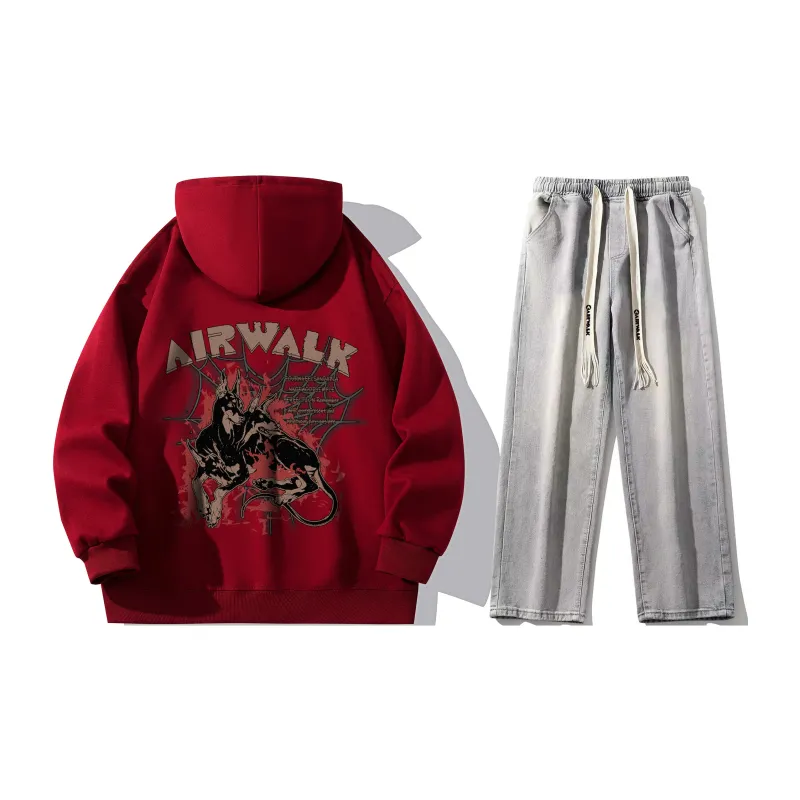 Airwalk Sweatshirt Sets Unisex-28