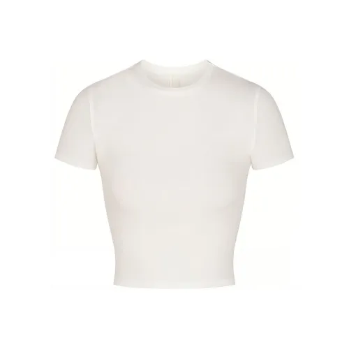 SKIMS T-Shirt Women's White/MARBLE