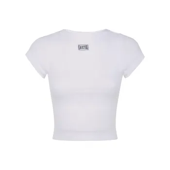 Jean Paul Gaultier Patch Crop Baby Tee 'White'