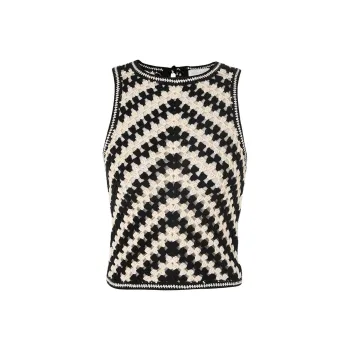 Zimmermann Halliday Crochet Knitted Tank Top