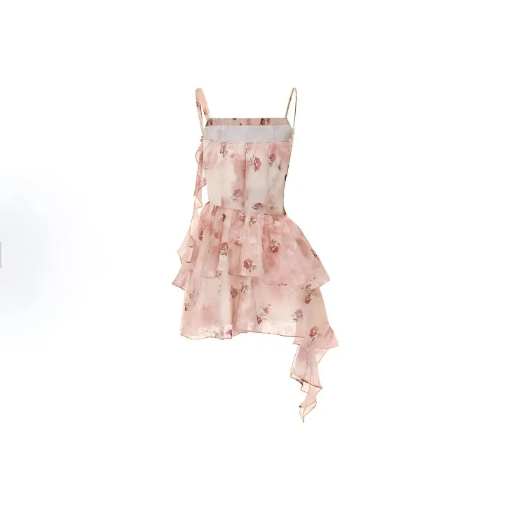 XIAOJUCHUANLI Slip Dress Women's Pink-1