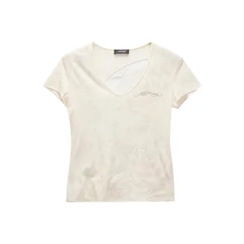 Ed Hardy Regular T Shirt Women's Ivory White