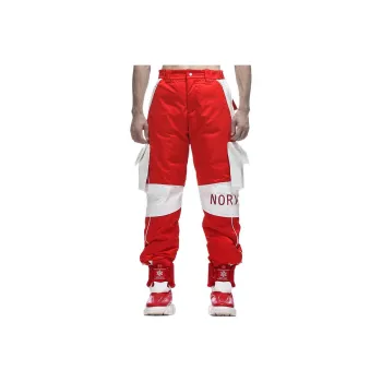NORVINCY Northeast Zip Closure Pouch Ski Pants Insulated Casual Pants Unisex