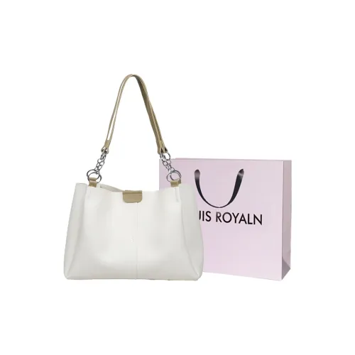 LOUIS ROYALN PU Tote Bag, Shopping Bag, Shoulder Bag Women's Black/White & Coffee/White & Green/Coffee