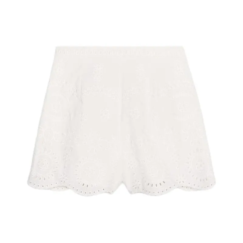 ZARA ZW Series Casual Shorts Women's White-1