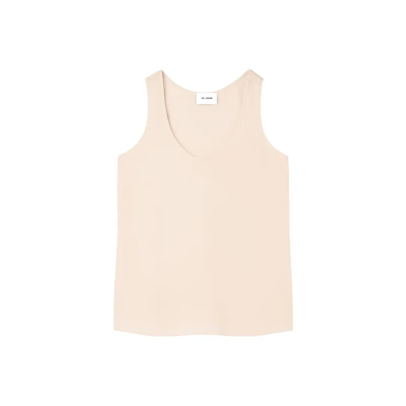 St. John Scoop-neck Silk Vest Top-0