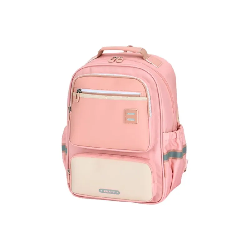 KALA·Y Fabric Backpack Student Backpack Kids' Lilac/Black Gold/Morandi Pink/Navy Blue/Poplar Green-7