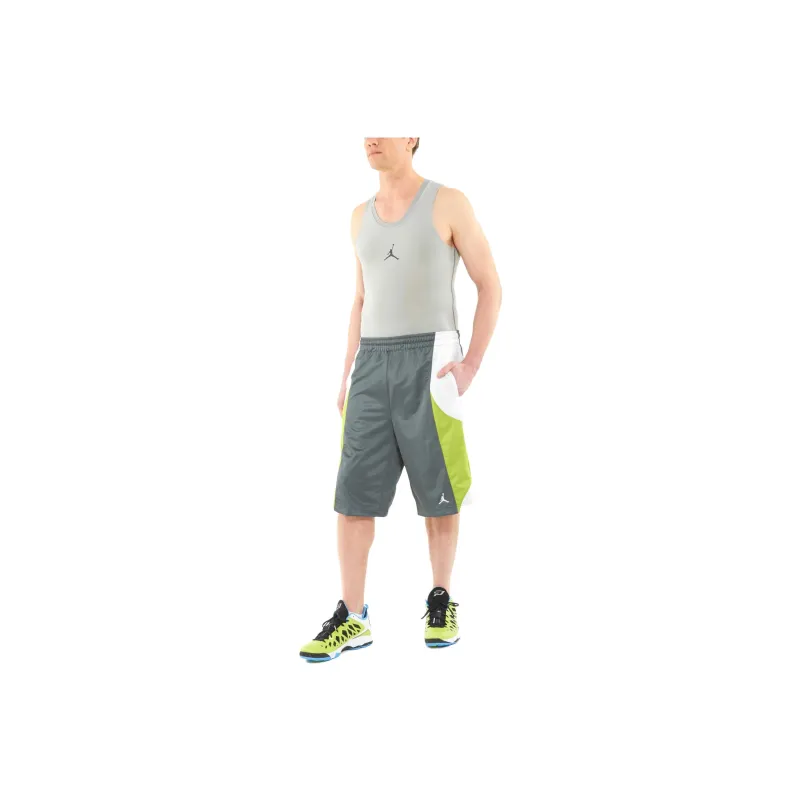 Jordan Durasheen Basketball Sports Shorts Men Gray-0