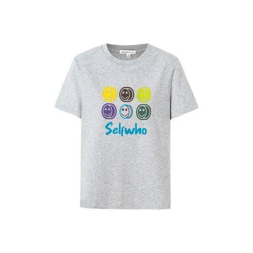 Self Who Regular T Shirt Women's Yellow Cream