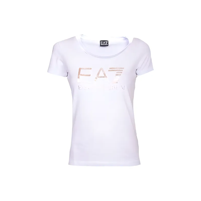 EMPORIO ARMANI EA7 T Shirts Women's White-0