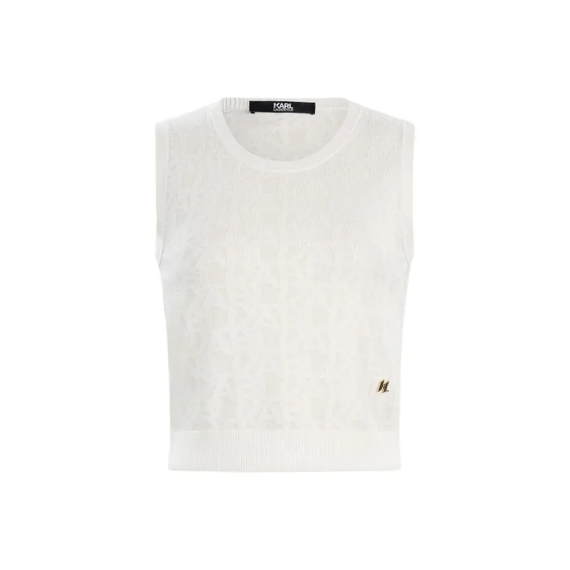 KARL LAGERFELD FW24 Tank Top Women's White-0