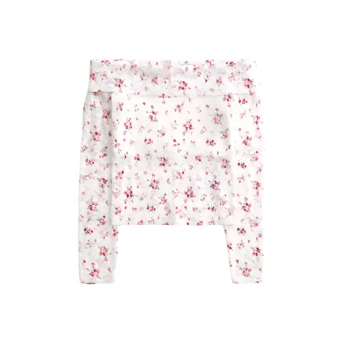 Hollister T Shirt Women's Cloud White All Over Print