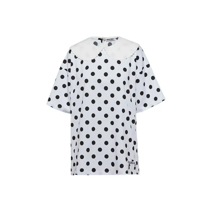 MIU MIU Regular T Shirt Women's White-0