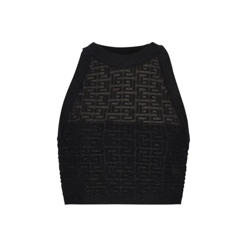 BALMAIN Halter Neck Cropped Top