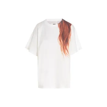 MM6 Maison Margiela SS22 Drop Shoulder Sleeve T Shirt Women's White
