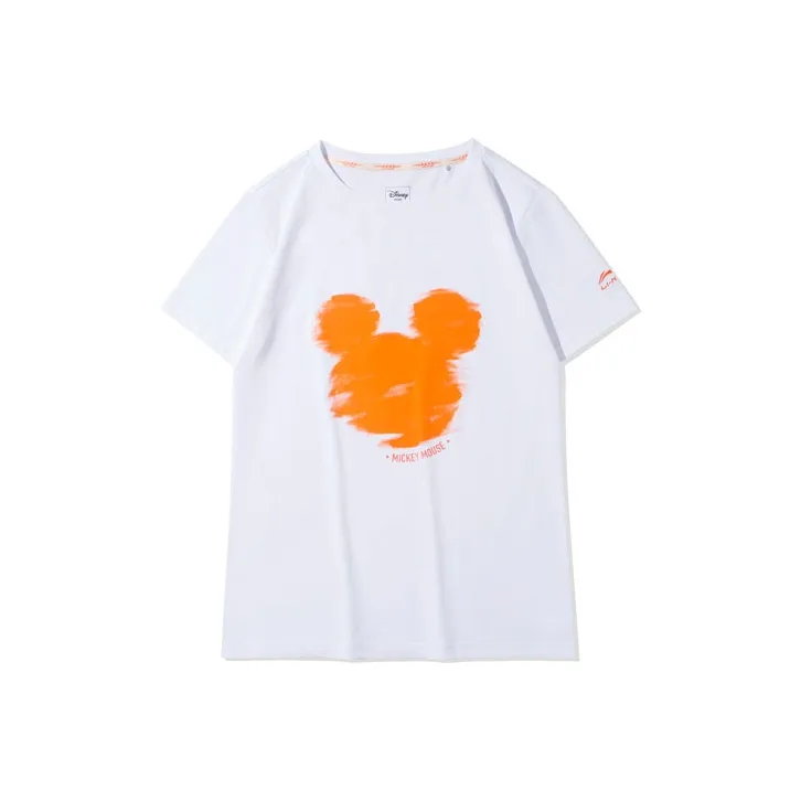 LINING Disney T Shirts Women's Standard White-0
