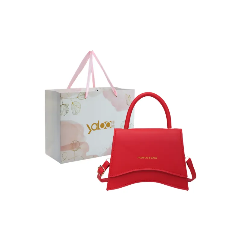 Yalu PU Crossbody Handbag Unisex Red/Black/Silver/Gold/Khaki/Brown/White-0