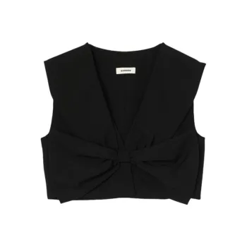 Sandro Bow appliqué Top