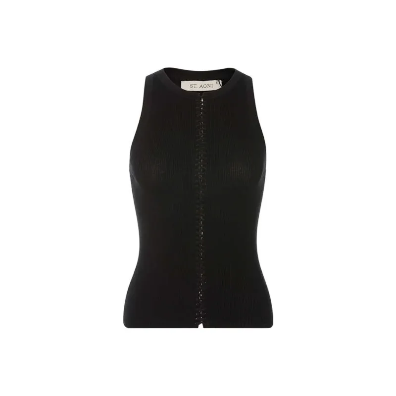 ST. AGNI SS24 Tank Tops Women's Black-0