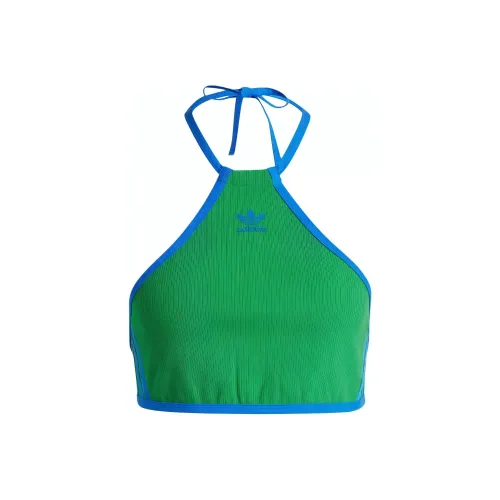 Adidas Logo print Halterneck Crop Top
