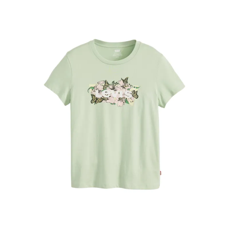 Levis T-Shirts Women's Green-0