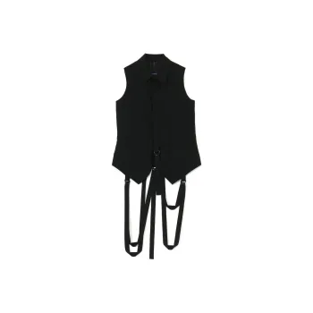 Yohji Yamamoto Asymmetric Sleeveless Shirt