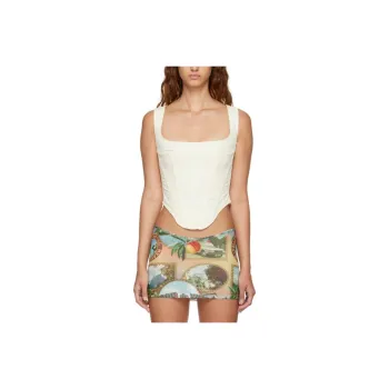 Miaou Tank Tops Women's Cream