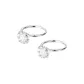 3mm Zircon Hoop Earrings[999 Fine Silver]