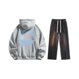 Clothing Sets (Heather Gray Top+Black Jeans)