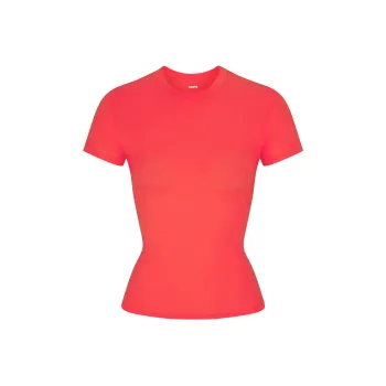 SKIMS FITS EVERYBODY T SHIRT T Shirt Women's POPPY