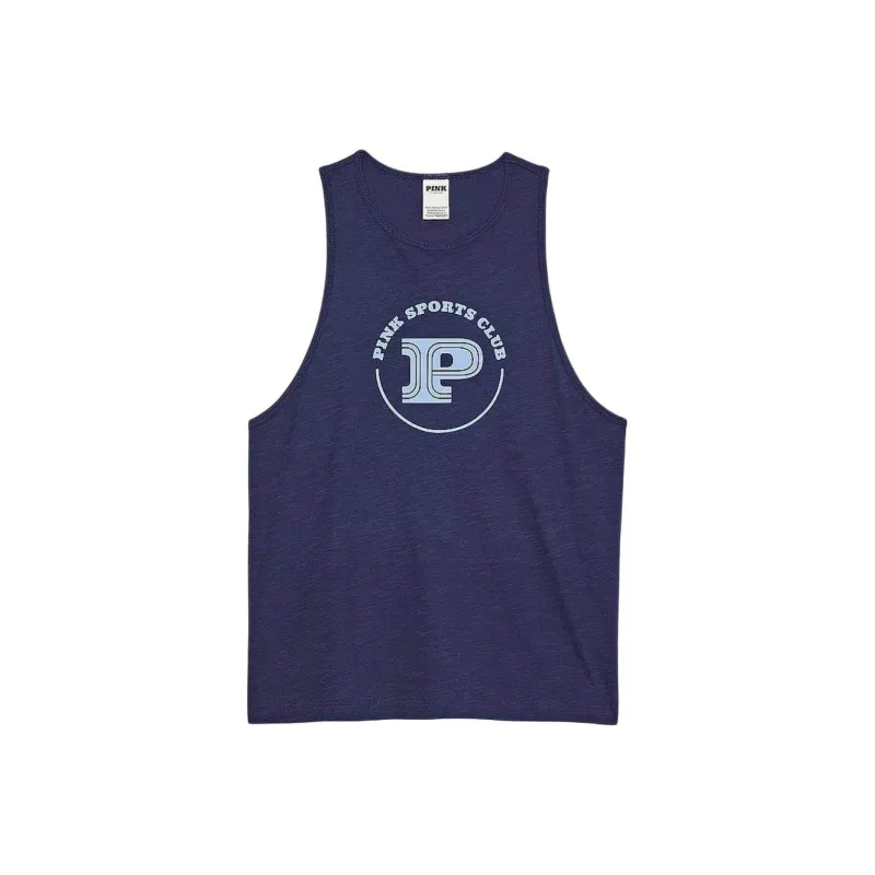 Victoria's Secret Tank Tops Women's Marine Blue-0