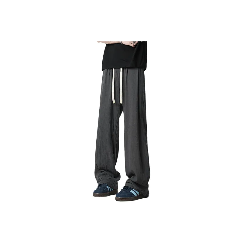 REXSHION Casual Pants Unisex Black-19