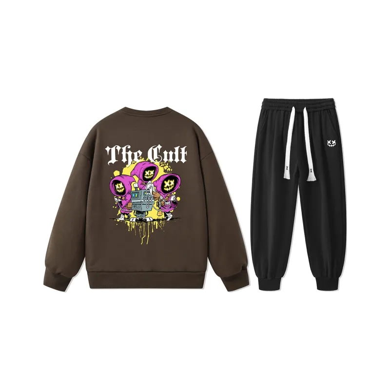 CULT OF INDIVIDUALITY Sweatshirt Set Unisex-14