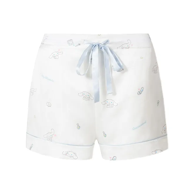 SILKY MIRACLE Pajama Set Women's White Cinnamoroll Short Set-2