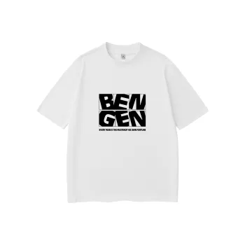 BENGEN Drop Shoulder Sleeve T Shirt Unisex