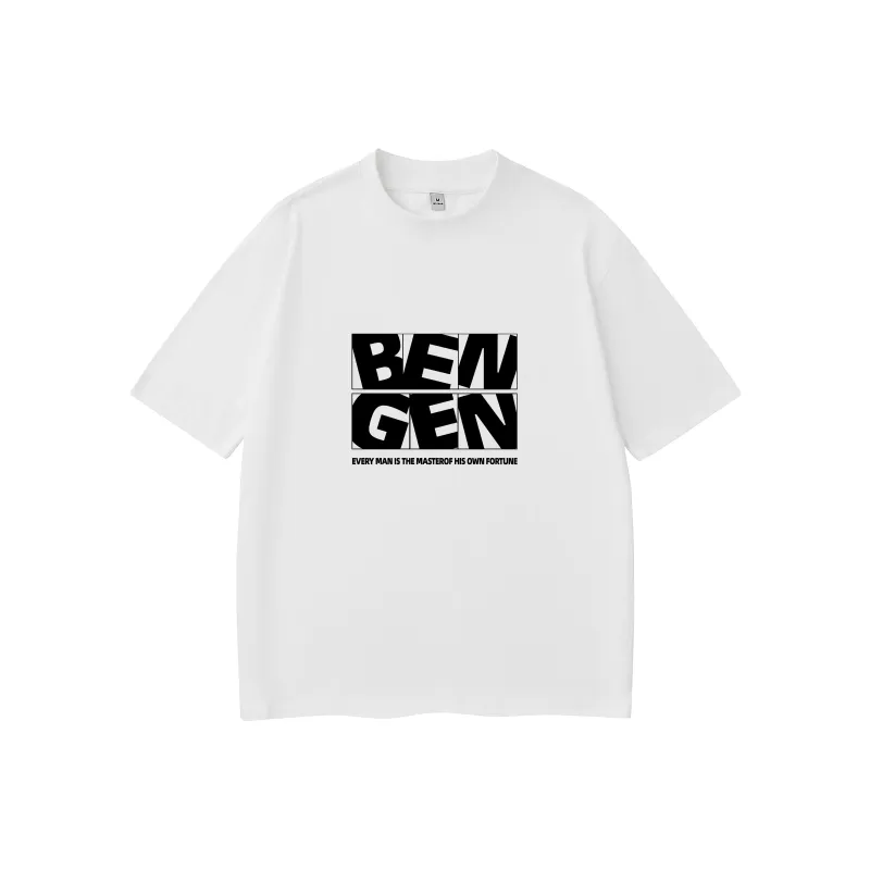 BENGEN Drop Shoulder Sleeve T Shirt Unisex-0