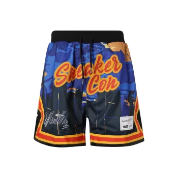 Mitchell Ness Sneakercon X Jeff Hamilton Co branded Series Basketball Shorts Unisex Black
