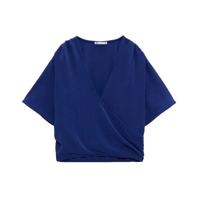 ZARA T-Shirts Women's Dark Blue-0